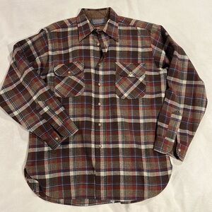 Classic Pendleton Flannel Shirt - Size Large